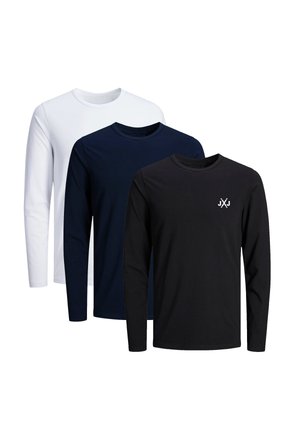 Jack & Jones CORISE INFINITY CREW NECK 3-PACK - MIT LOGO - Langarmshirt - off-white