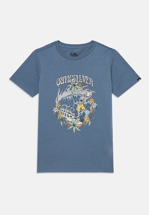 WAVES YOUTH - T-shirt imprimé - china blue