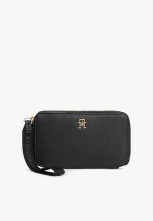 Tommy Hilfiger, LOGOTAPE COMPACT ZIP AROUND - Πορτοφόλι - black