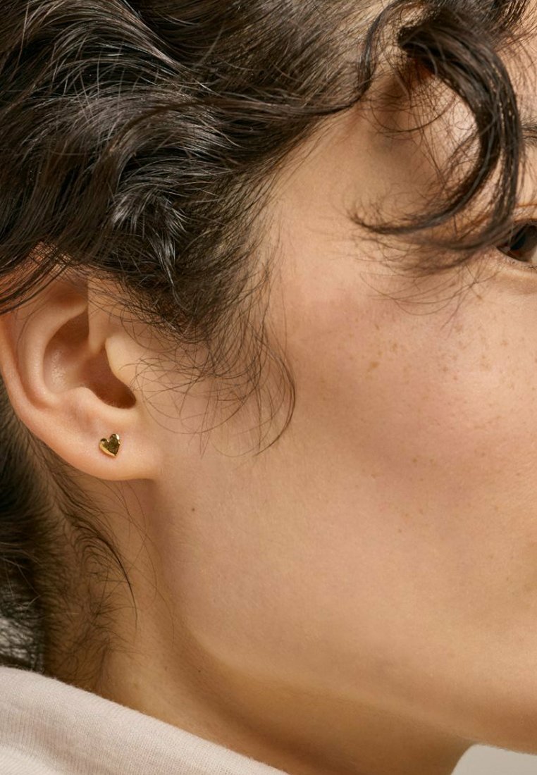 Enamel Copenhagen HEART STUDS - Øreringe - gold-coloured