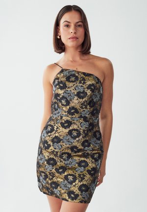 KOS - Koktailové šaty/večierkové šaty - gold jacquard