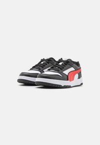 Puma GAME JR UNISEX - Baskets basses - white/for all time red/black/gold