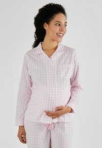 JoJo Maman Bébé GINGHAM MATERNITY SET-REGULAR FIT - Pyžamová súprava - pink