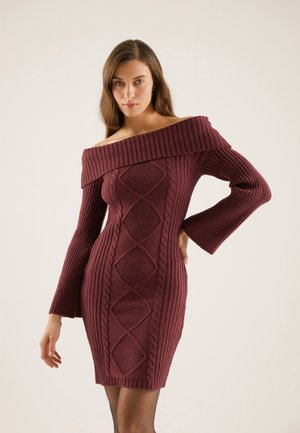 Jumper dress - bordeaux