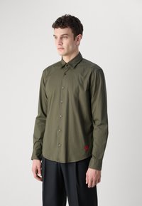 HUGO ERMO - Cămașă elegantă - dark beige