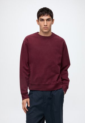 Selected, SLMRELAXGRANT LS CREW NECK SWEAT - Суитшърт - tawny port