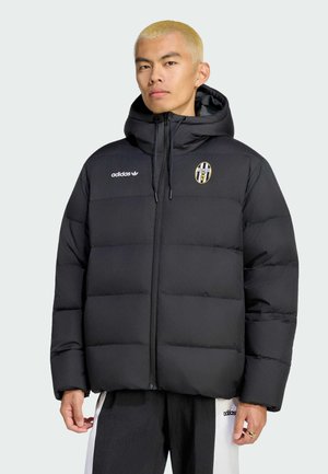 adidas Performance, JUVENTUS TURIN CLIMAWARM 3 STRIPES PUFFER DOWN HOODED JACKET - Club wear - black