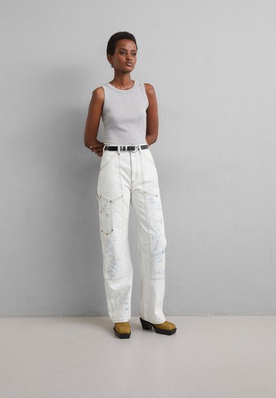 RE/DONE SUPER HIGH WORKWEAR - Jeansy Straight Leg