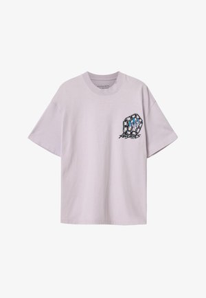 AllSaints, AFFIX SHORT SLEEVE CREW - T-Shirt print - parma purple