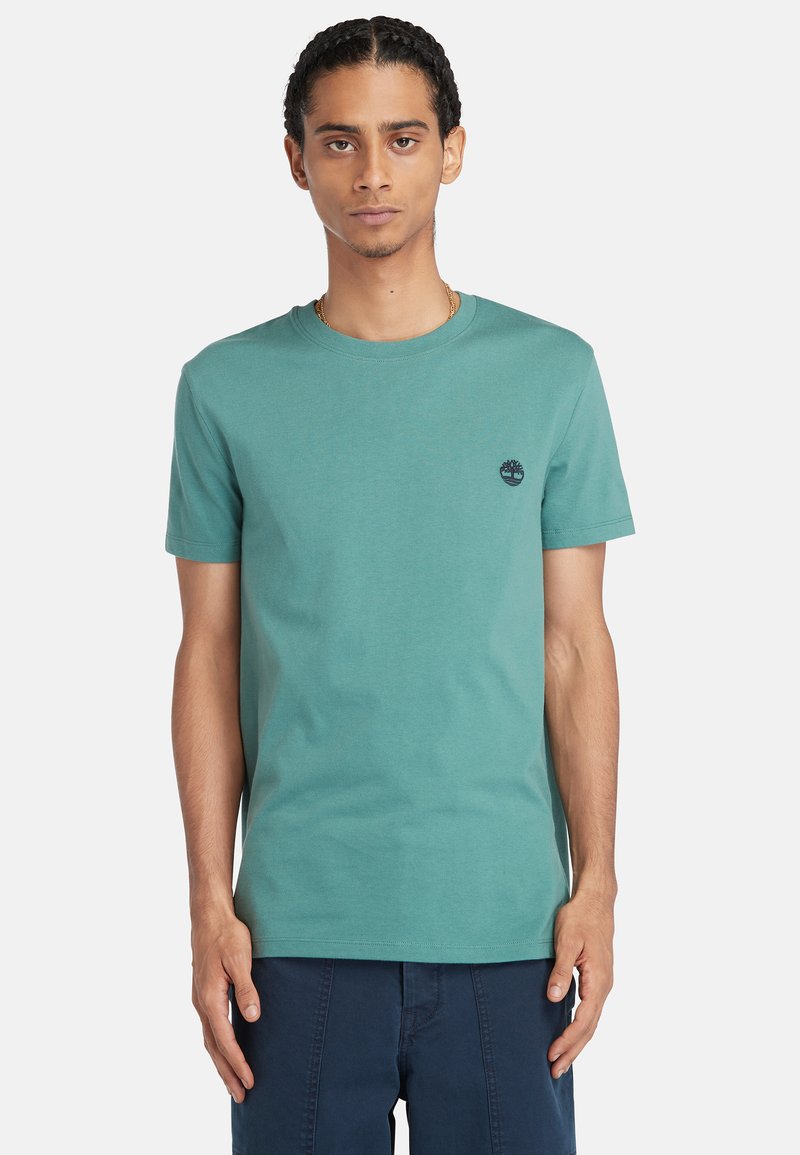 Timberland SHORT SLEEVE  - Jednoduché tričko - sea pine
