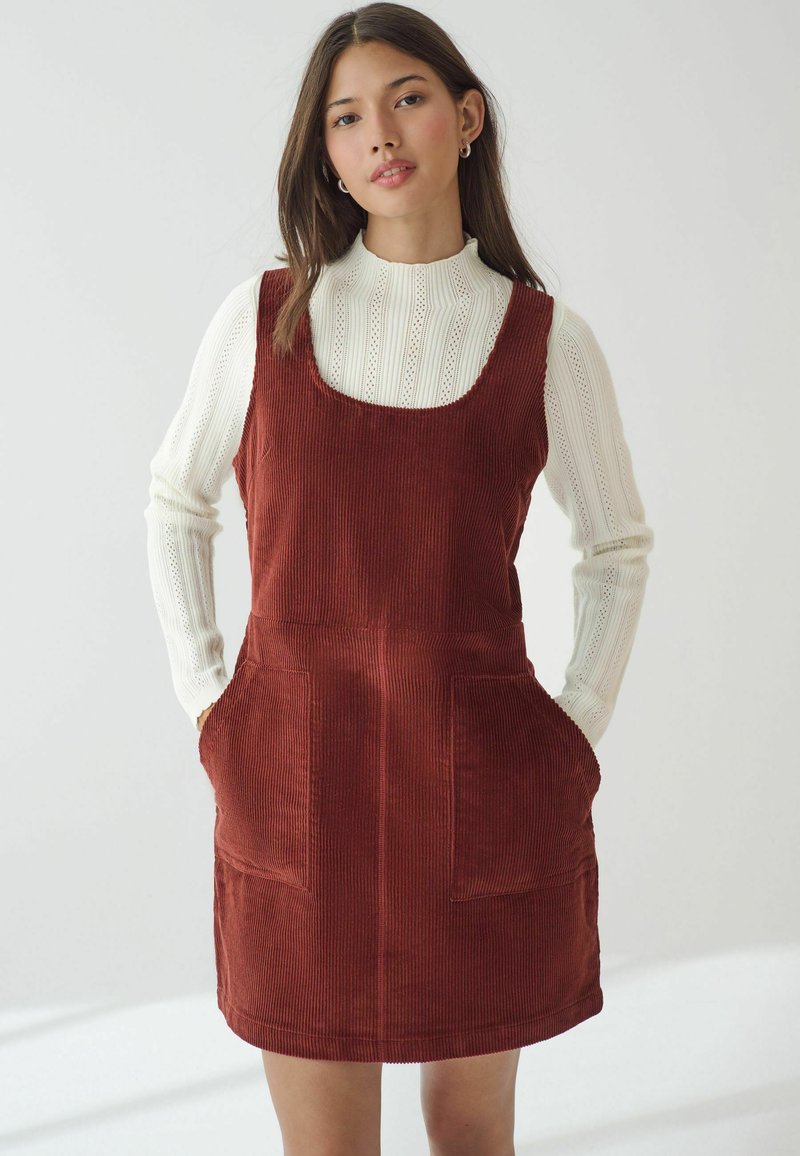 Next REGULAR FIT - Jumper dress - brown rust/orange - Zalando