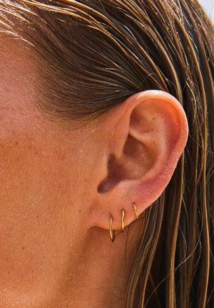 3 PACK - Naušnice - gold tone