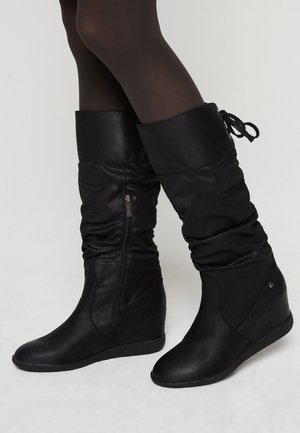 Keilstiefel - black
