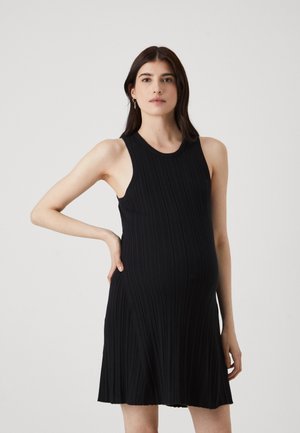 VMMSTEPHANIE O NECK DRESS - Vestito di maglina - black