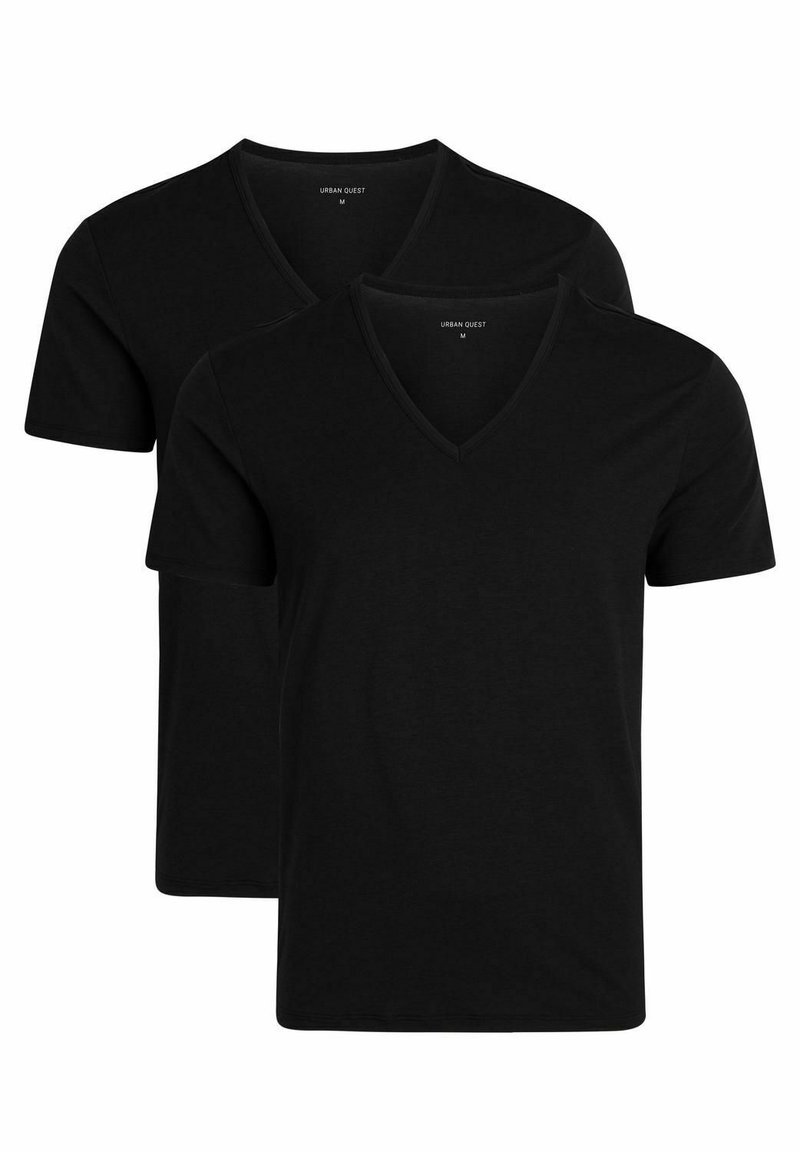 URBAN QUEST THE 2PACK Undershirt black Zalando.ie