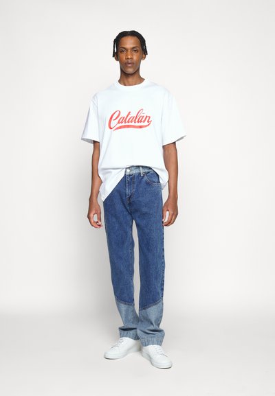 DAVID CATALAN WASHED - Τζιν Bootcut - blue