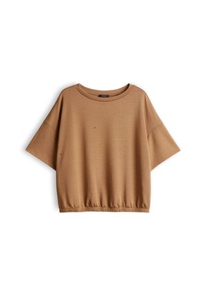 OPUS, RELAXED O-SHAPE - T-Shirt basic - ginger bread