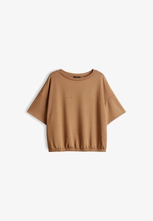 OPUS, RELAXED O-SHAPE - T-Shirt basic - ginger bread