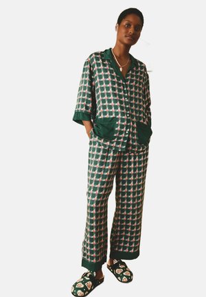 Cath Kidston REGULAR FIT SET  - Pižamos komplektas - green check