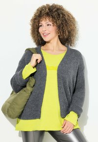 Ulla Popken OPEN SHAPE  - Gilet - charcoal gray melange