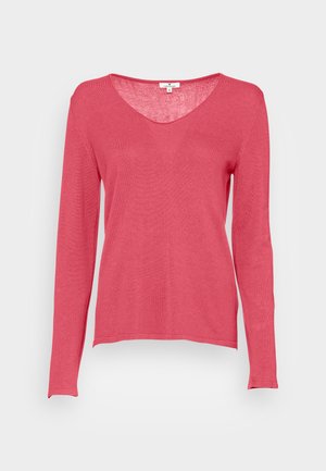 TOM TAILOR BASIC V-NECK - Jumper - cozy pink