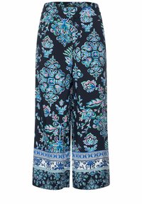 Cecil CASUAL FIT MIT PRINT - Trousers - blau