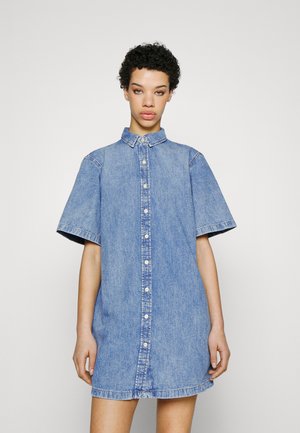 7 for all mankind LAURA SHIRT DRESS AFFAIR - Denimkjoler - light blue