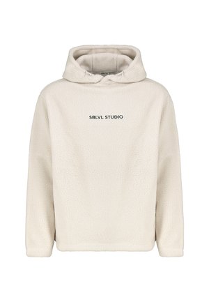 SUBLEVEL BESTICKT - Kapuzenpullover - light-beige