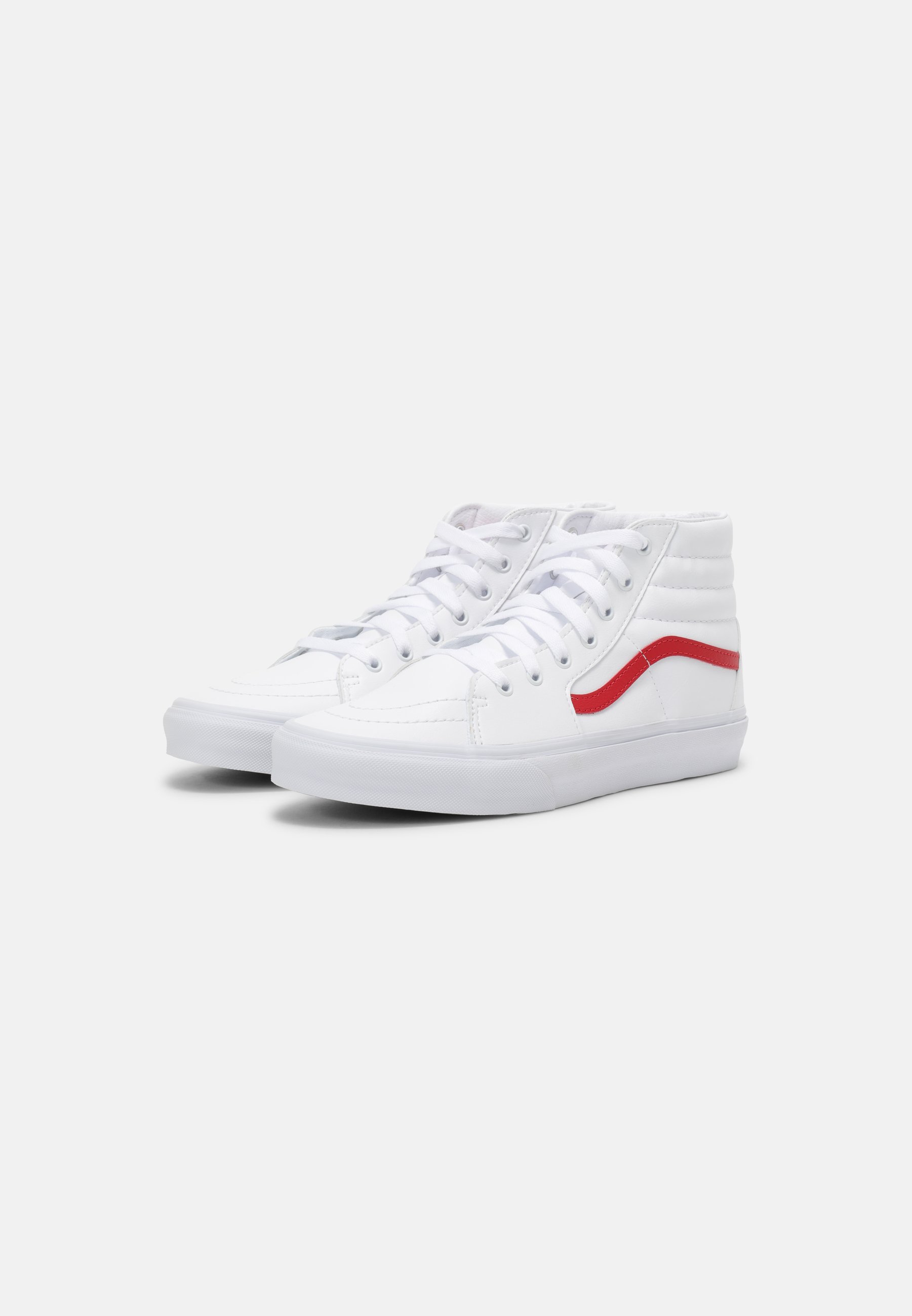white vans red line