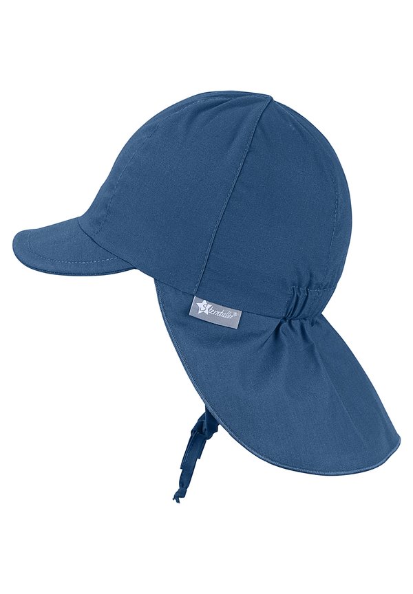 UNISEX  M NACKENSCHUTZ – Cap – dunkelblau meliert