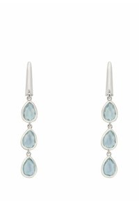 SARDINIA TRIPLE TEARDROP TOPAZ - Pendientes - silver coloured