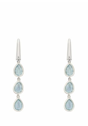 SARDINIA TRIPLE TEARDROP TOPAZ - Oorbellen - silver coloured