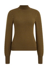 WE Fashion Stickad tröja - dark green