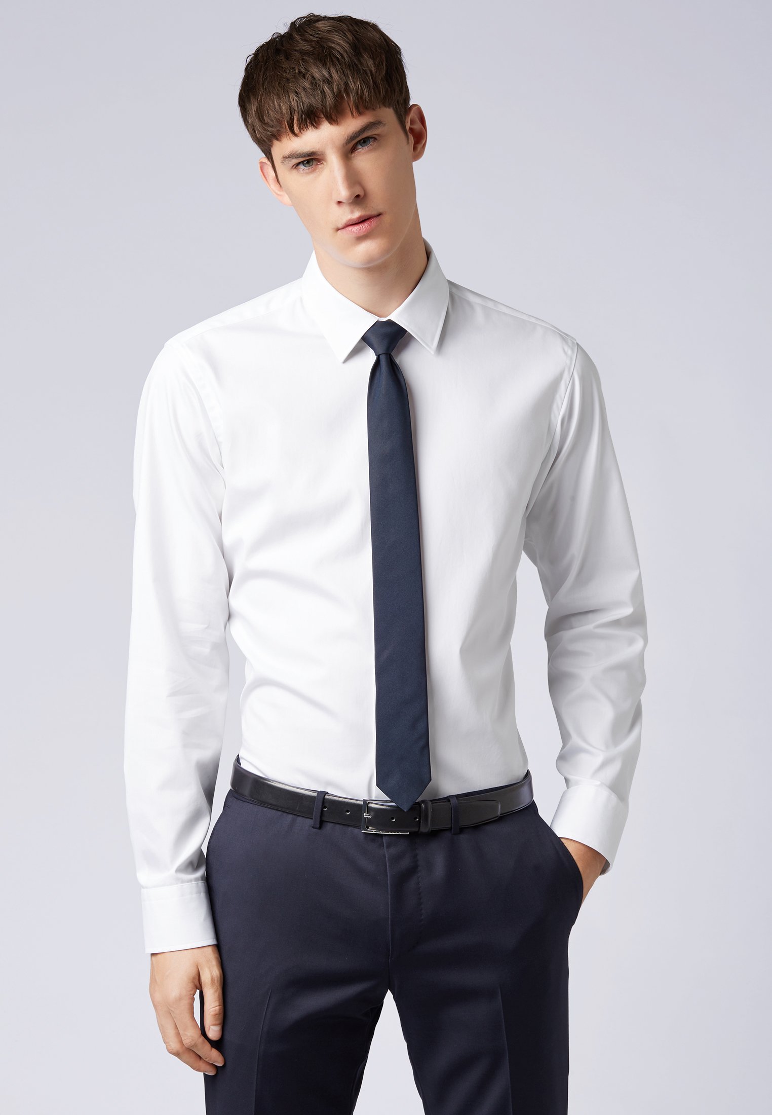 BOSS ENZO REGULAR FIT - Formal shirt - white