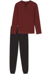 Schiesser FINE INTERLOCK SET - Nattplagg set - terracotta