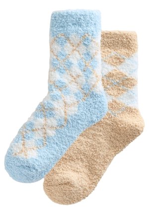 COSY 2 PACK - Sokken - blue neutral argyle