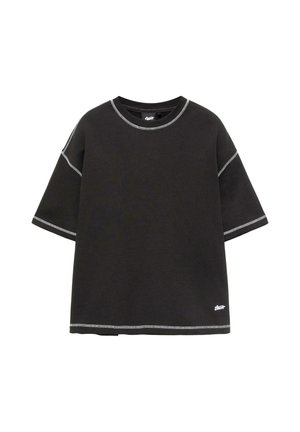 PULL&BEAR, T-shirt imprimé - black