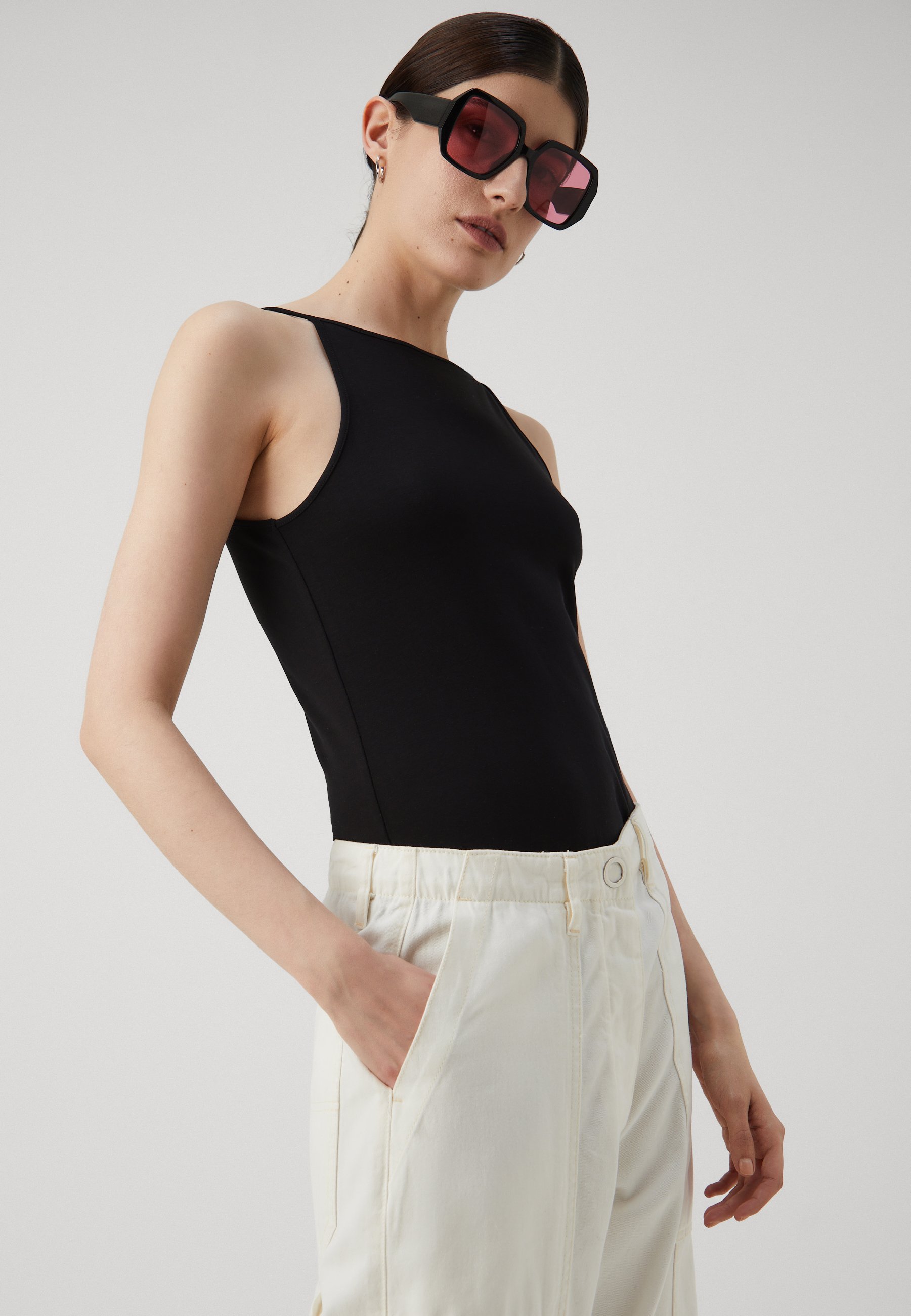 Samsøe Samsøe STINNA - Top - black - Zalando.co.uk