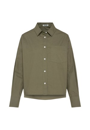 SENSES.THE LABEL, SENSES.THE LABEL LANGARMBLUSE BER:RY AUS POPELINE IM BOXY FIT - Hemdbluse - new khaki