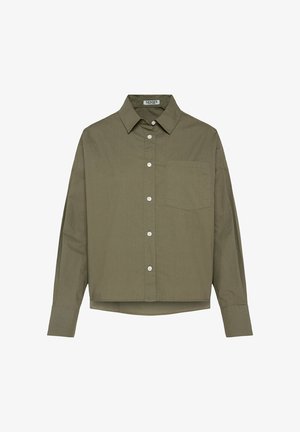 SENSES.THE LABEL, SENSES.THE LABEL LANGARMBLUSE BER:RY AUS POPELINE IM BOXY FIT - Hemdbluse - new khaki