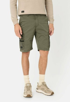camel active BERMUDA MIT CARGO-TASCHEN - Shorts - deep olive