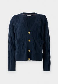 SOFT CABLE CARDI - Adīta jaka - dark night navy