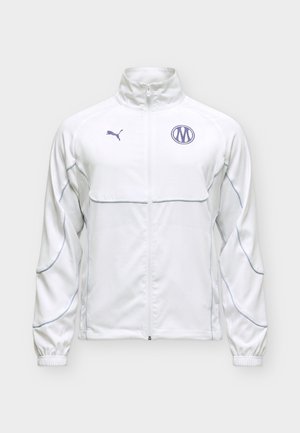 Puma, OLYMPIQUE MARSEILLE PUMATECH-X TRACK JACKET  - Ρούχα για κλαμπ - white/blue crystal