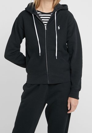 Sweater met rits - black