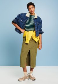 Esprit SOLID - T-Shirt print - dark teel green