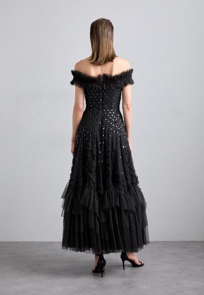 Needle & Thread LOVE LETTER OFF SHOULDER ANKLE GOWN - Gallakjole - graphite