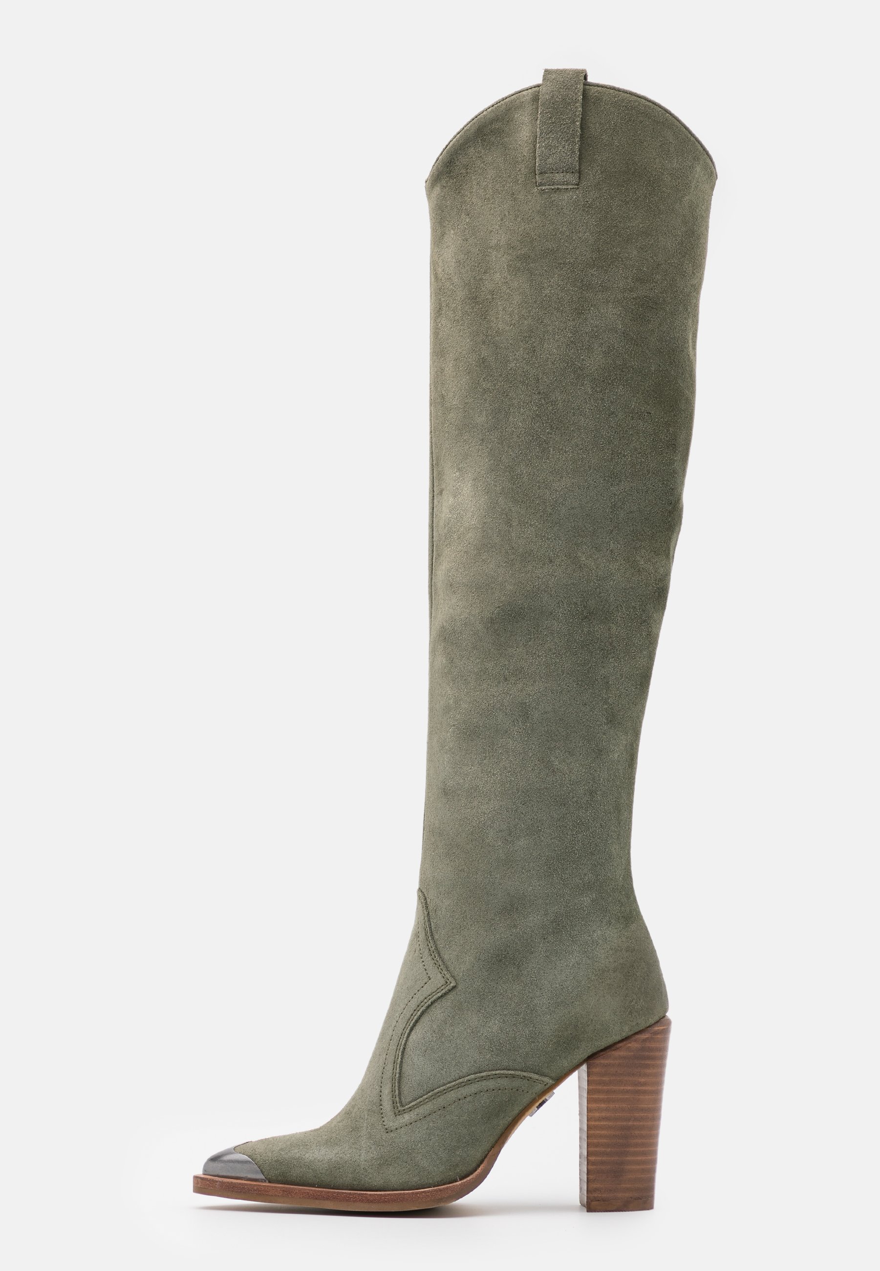 Bronx NEW AMERICANA - Laarzen met hoge hak - khaki/kaki - Zalando.nl