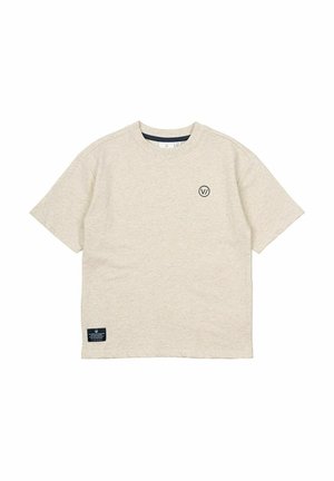 NORVALDE SS - Basic T-shirt - oatmeal melange