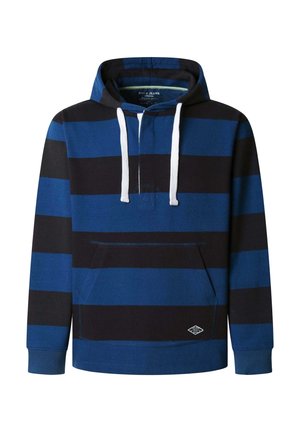 Pepe Jeans, PEPE JEANS CARDIGAN JOE STRIPES HOODIE - Top dugih rukava - deep sea blue