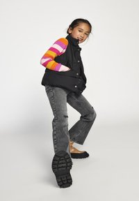 ONLY GIRLS GJUICY LIFE WIDE LEG DEST - Jeans a sigaretta - medium grey denim